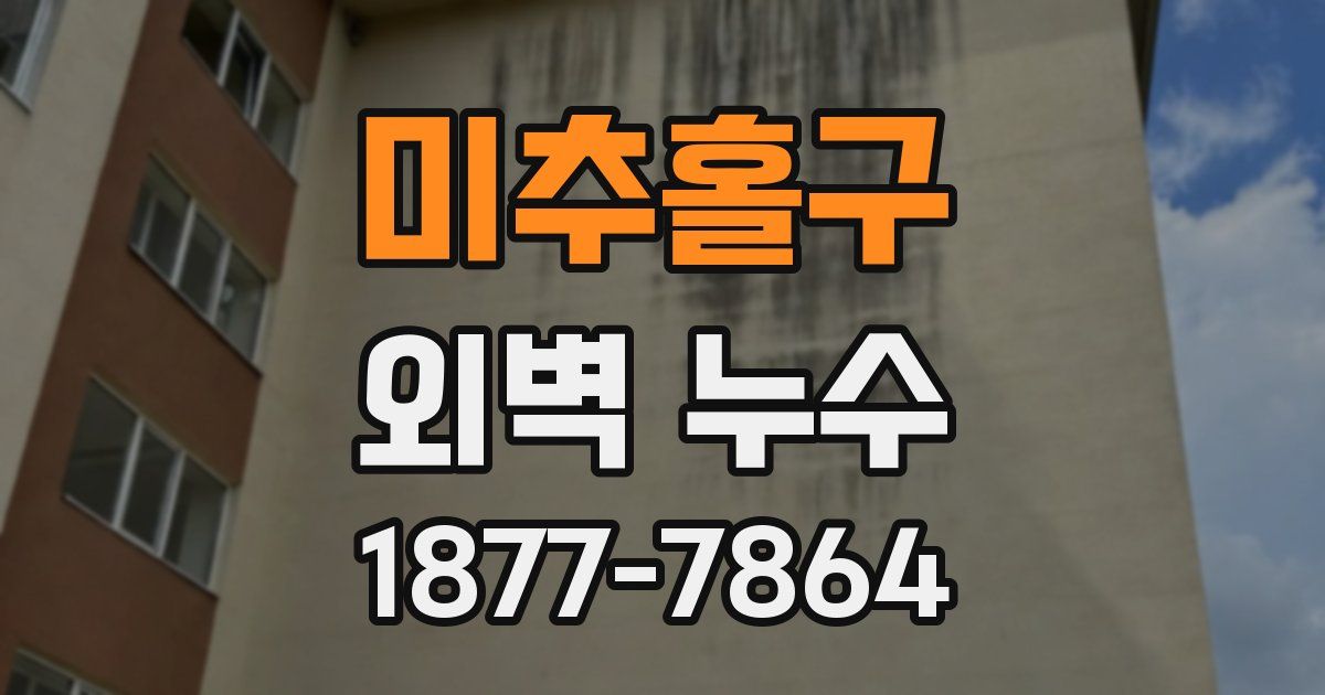 미추홀구 외벽 누수
