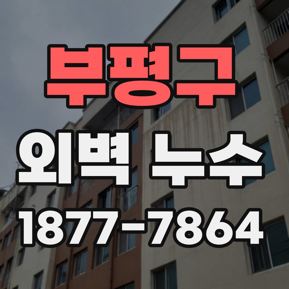부평구 외벽 누수
