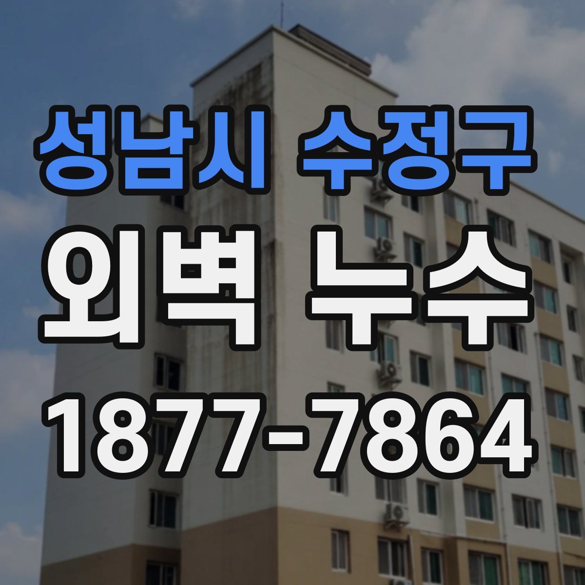 성남시 수정구 외벽 누수