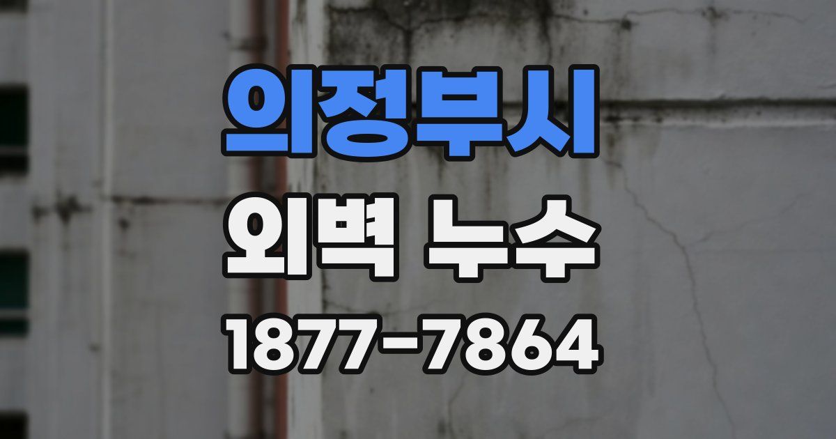 의정부시 외벽 누수