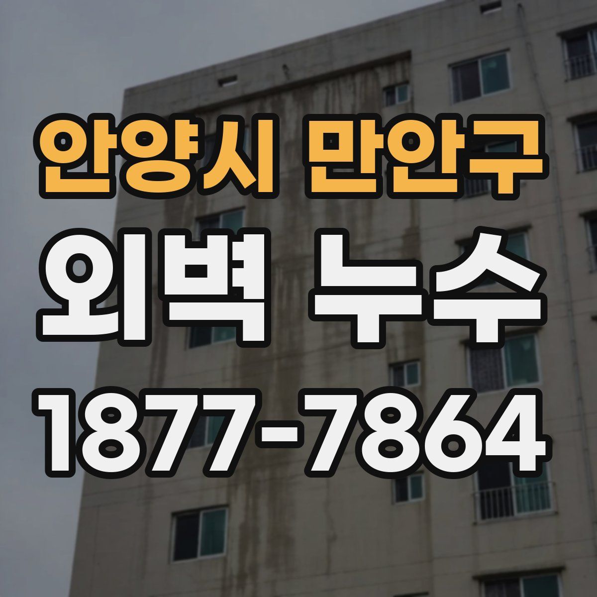 안양시 만안구 외벽 누수