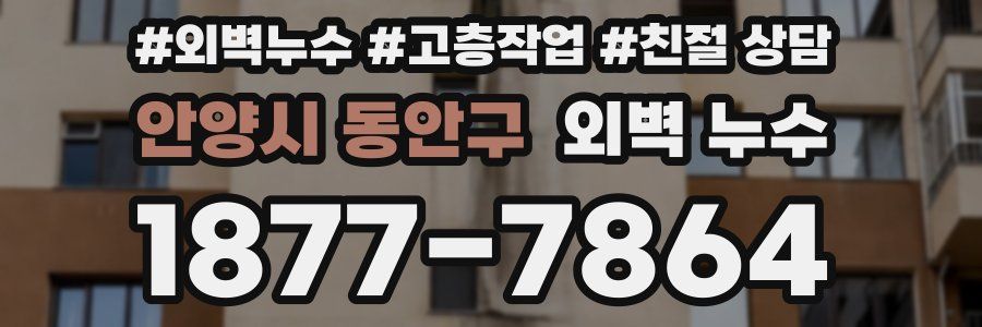 안양시 동안구 외벽 누수