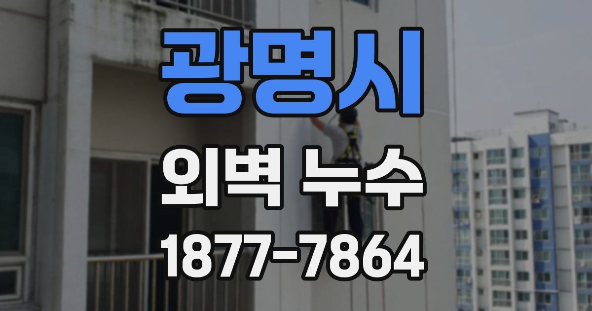 광명시 외벽 누수