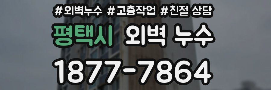 평택시 외벽 누수