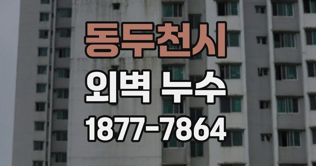 동두천시 외벽 누수
