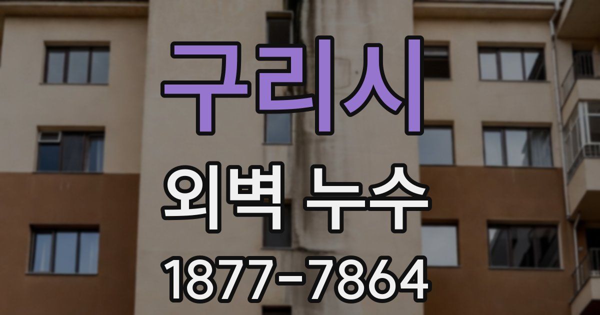 구리시 외벽 누수