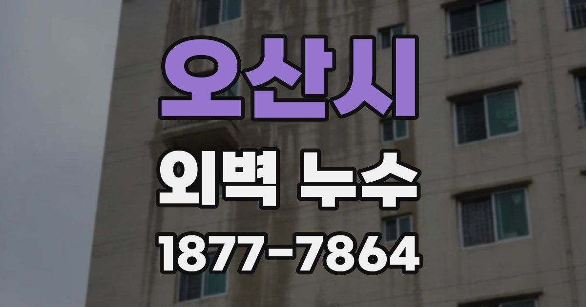 오산시 외벽 누수