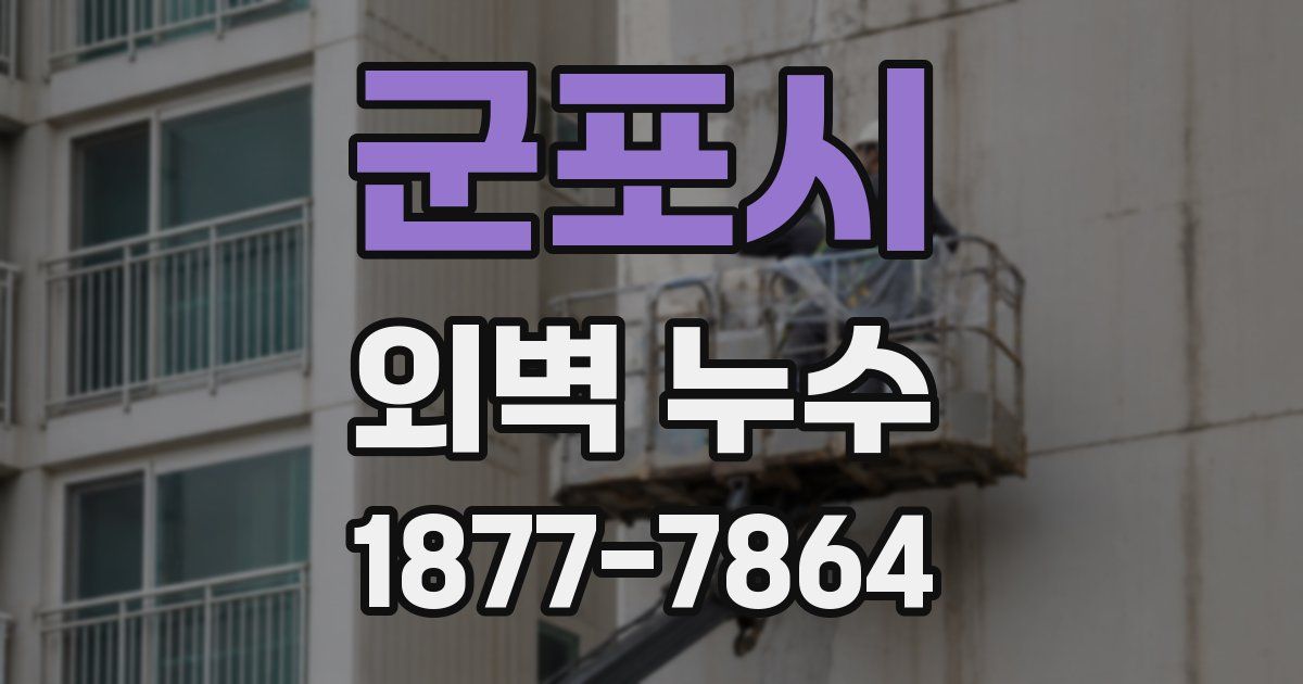 군포시 외벽 누수