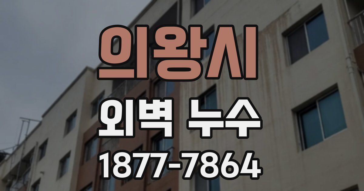 의왕시 외벽 누수