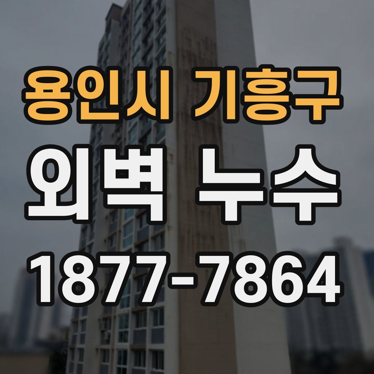 용인시 기흥구 외벽 누수