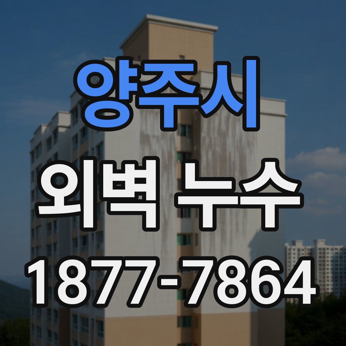 양주시 외벽 누수