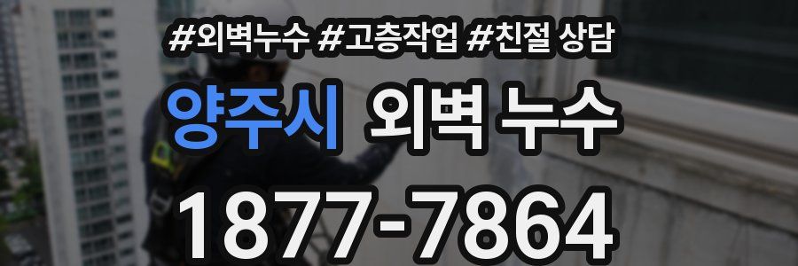 양주시 외벽 누수