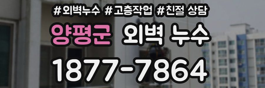 양평군 외벽 누수