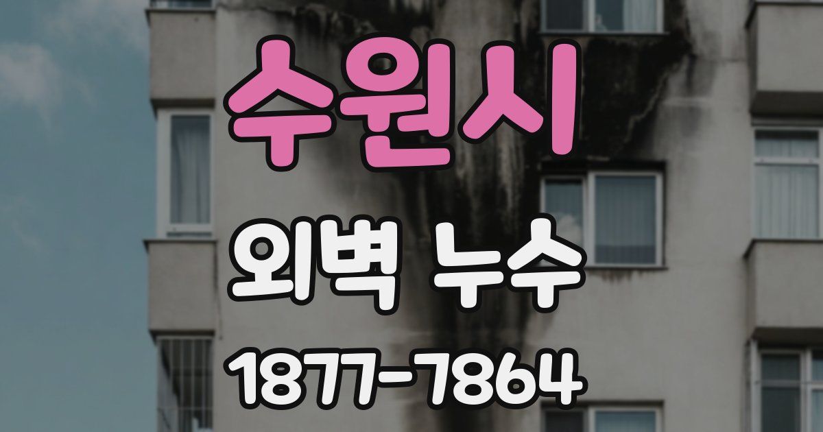 수원시 외벽 누수
