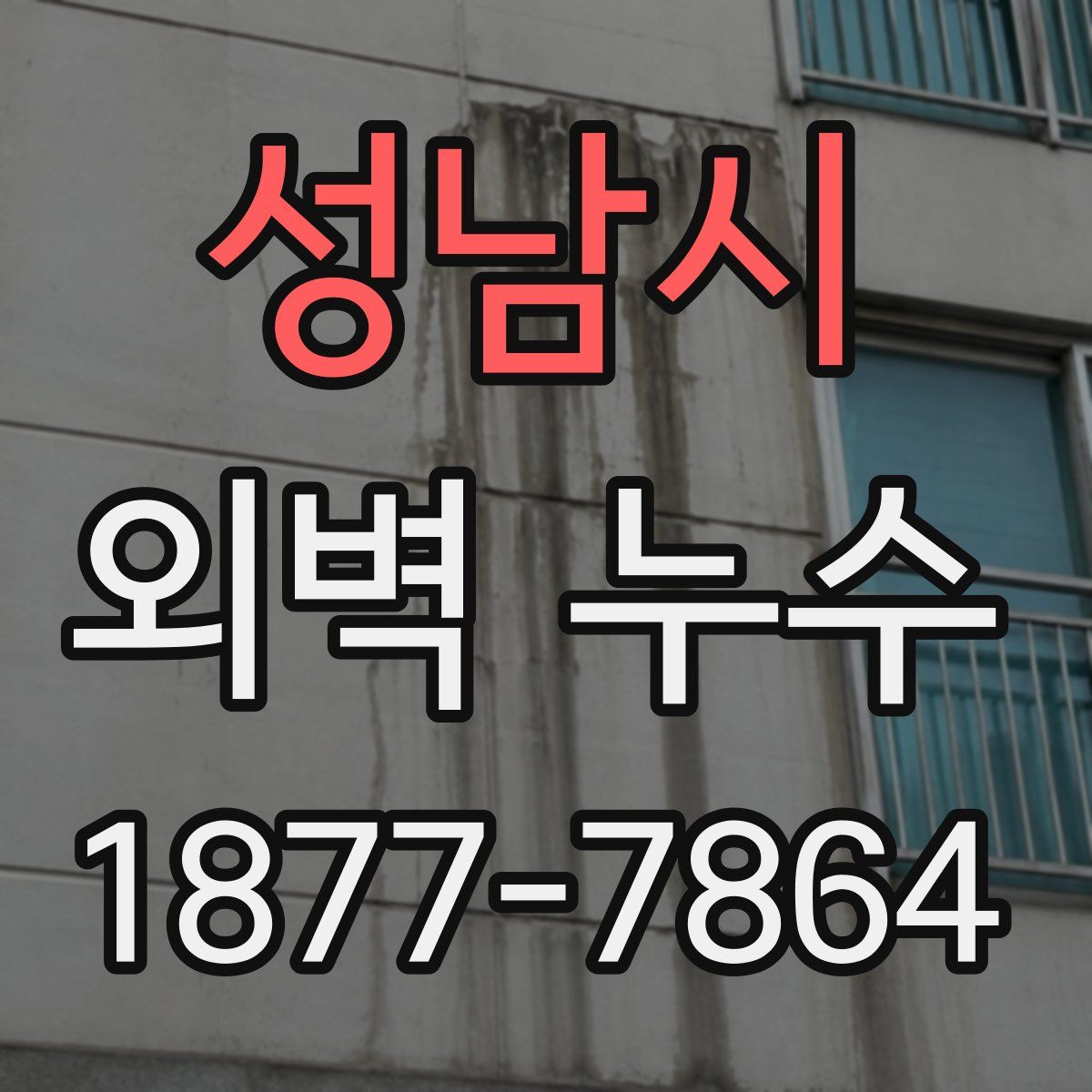 성남시 외벽 누수