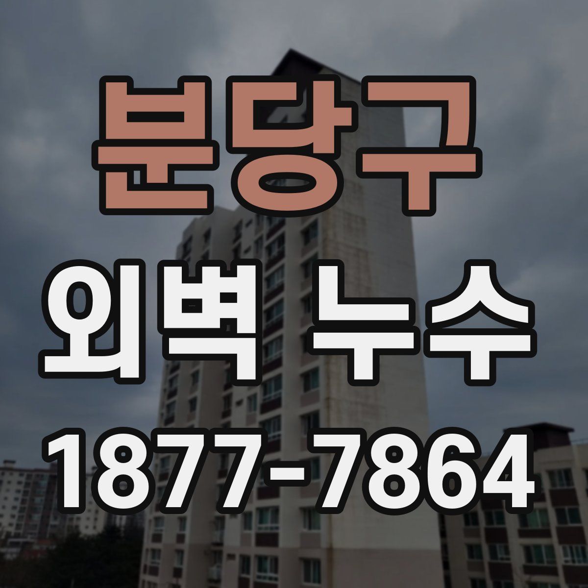 분당구 외벽 누수