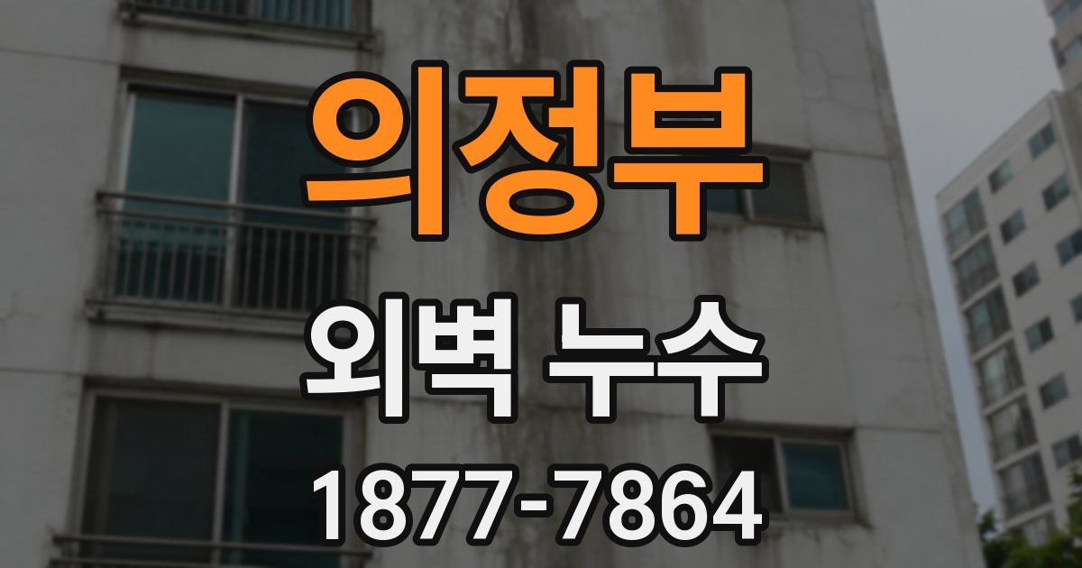 의정부 외벽 누수
