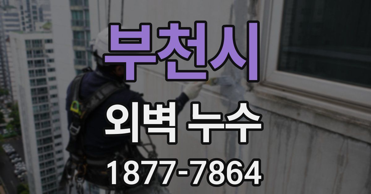 부천시 외벽 누수
