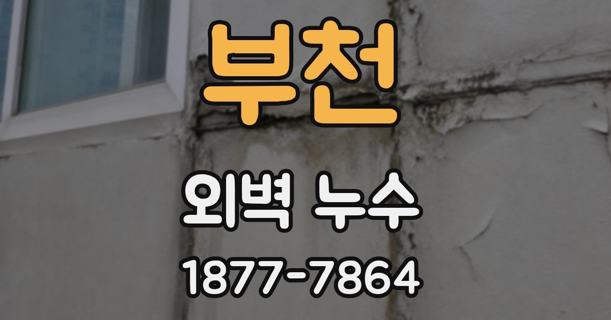 부천 외벽 누수