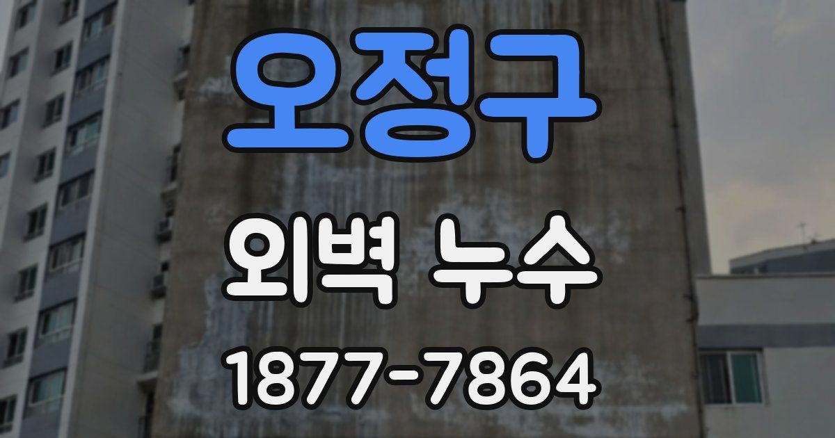 오정구 외벽 누수