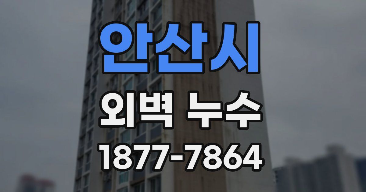 안산시 외벽 누수
