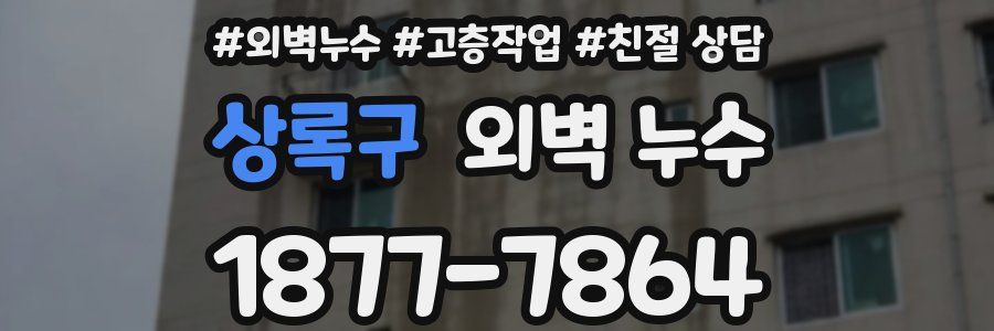 상록구 외벽 누수