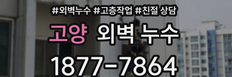 고양 외벽 누수
