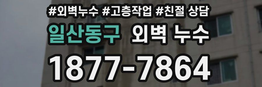 일산동구 외벽 누수