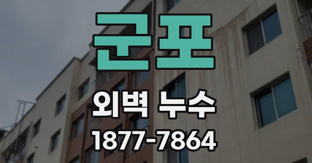 군포 외벽 누수