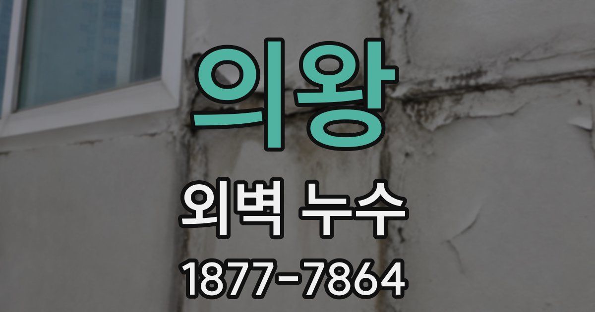 의왕 외벽 누수