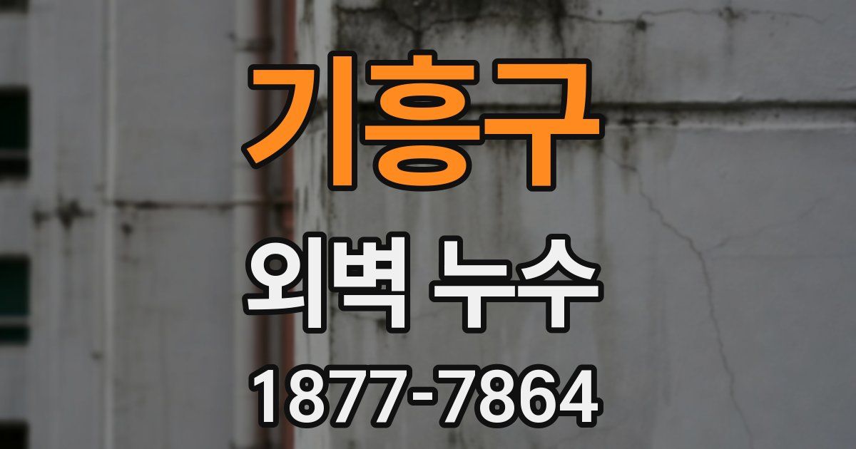 기흥구 외벽 누수