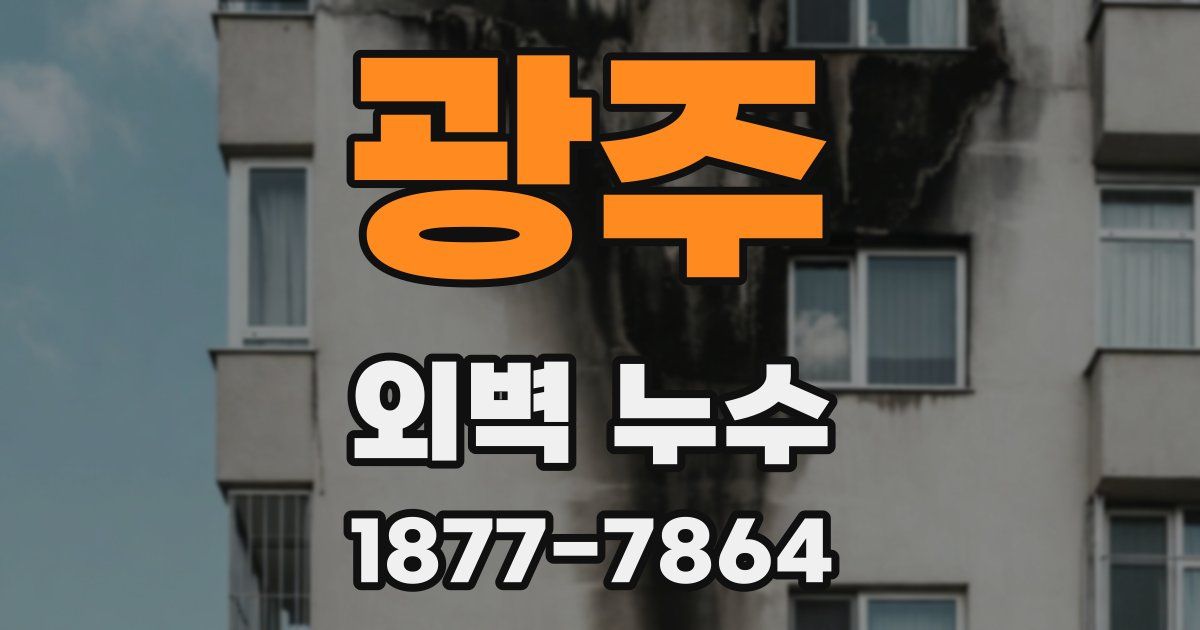 광주 외벽 누수