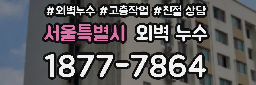 서울특별시 외벽 누수