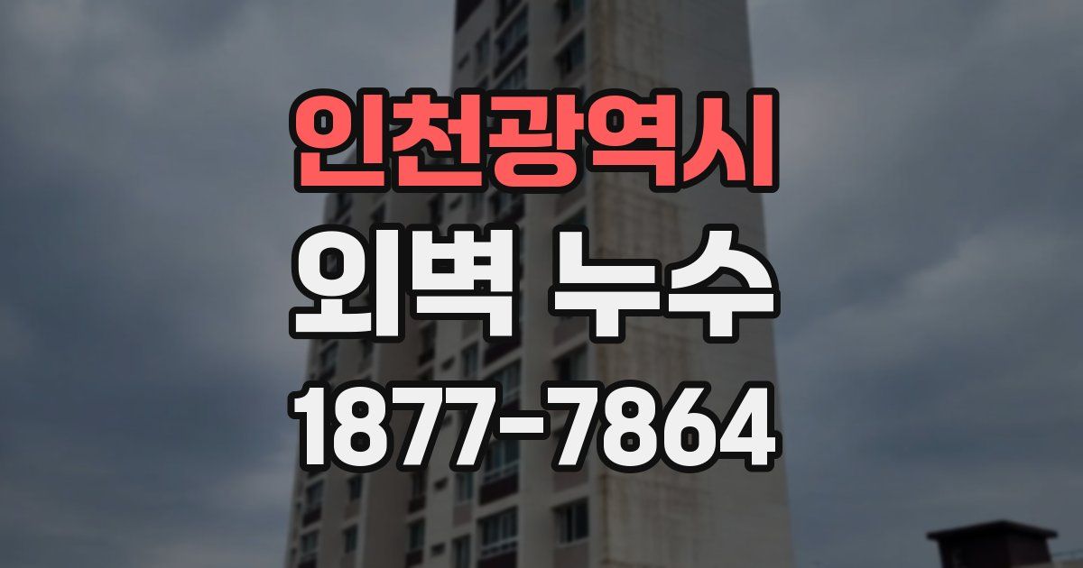인천광역시 외벽 누수