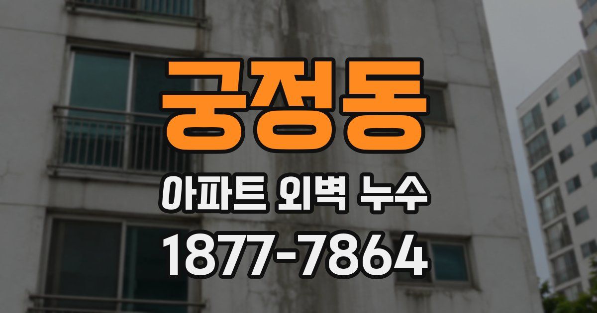 궁정동 아파트 외벽 누수