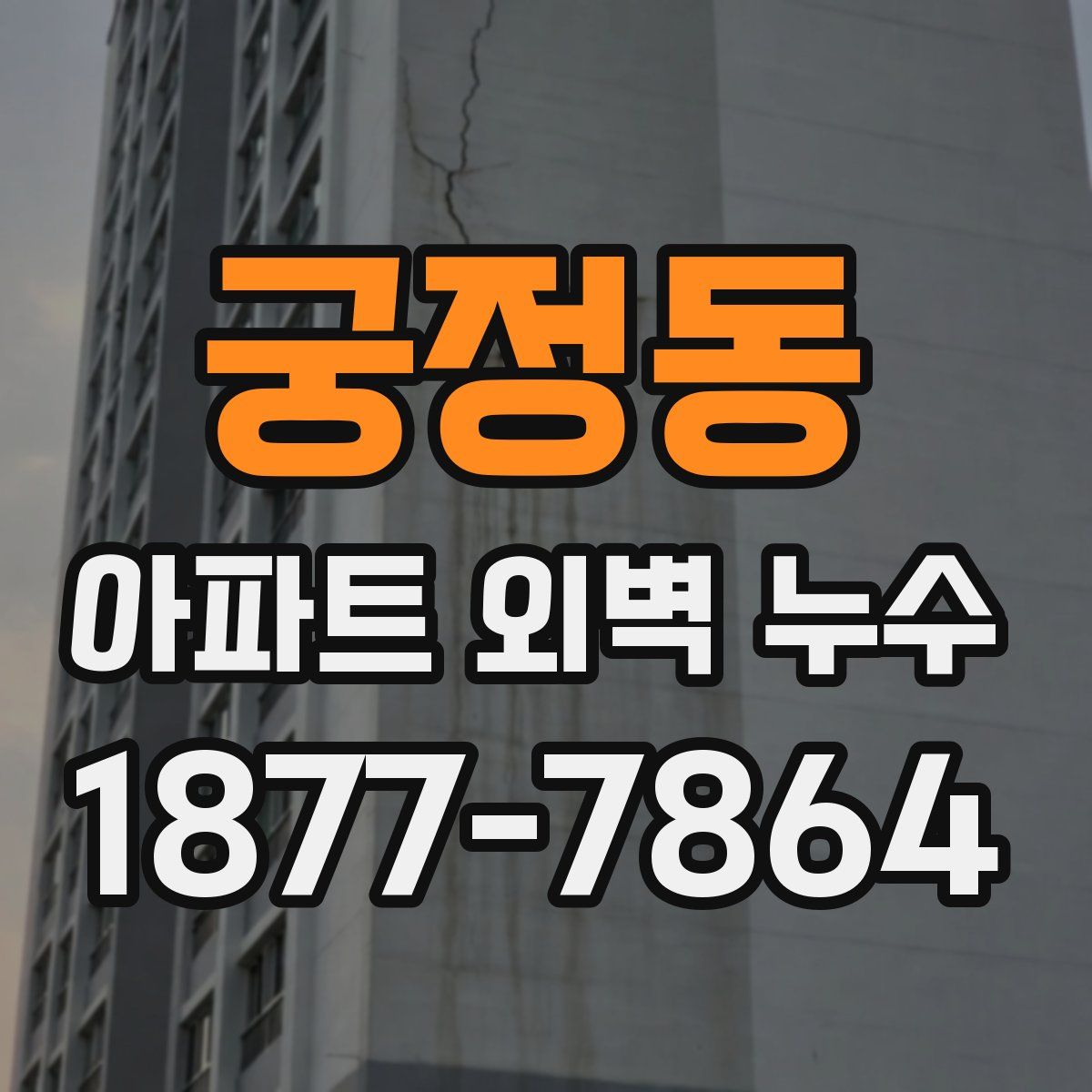 궁정동 아파트 외벽 누수