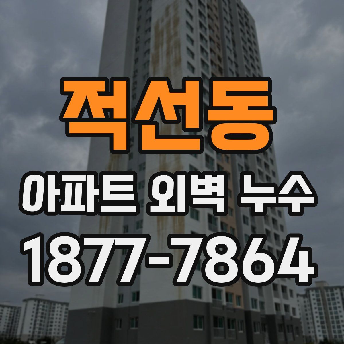 적선동 아파트 외벽 누수