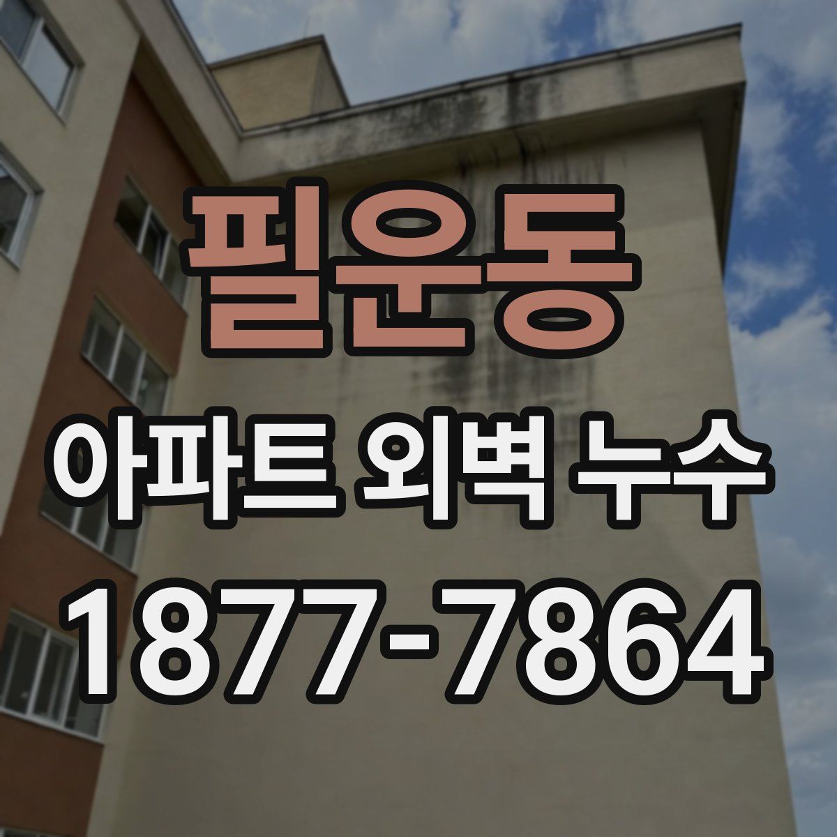 필운동 아파트 외벽 누수