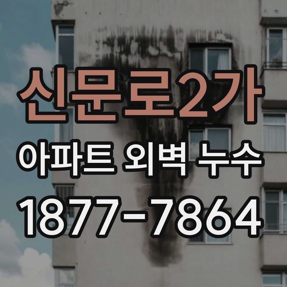 신문로2가 아파트 외벽 누수