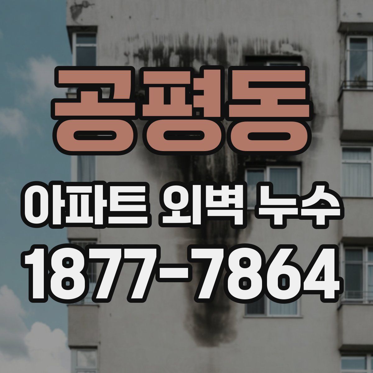 공평동 아파트 외벽 누수