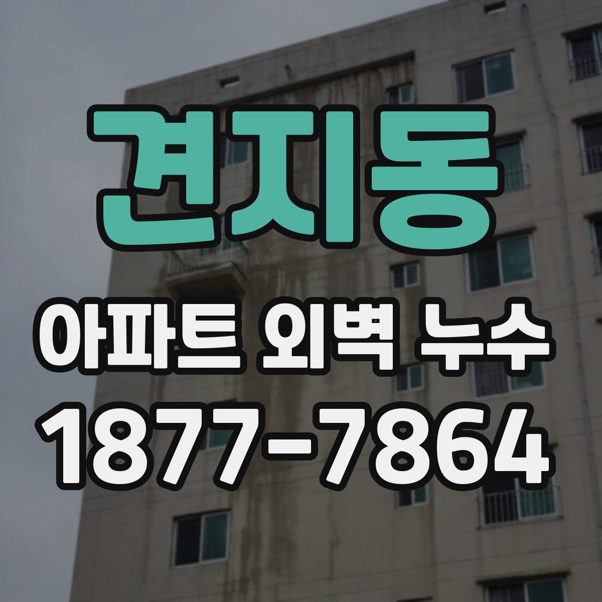 견지동 아파트 외벽 누수