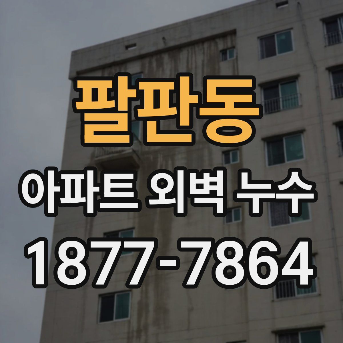 팔판동 아파트 외벽 누수