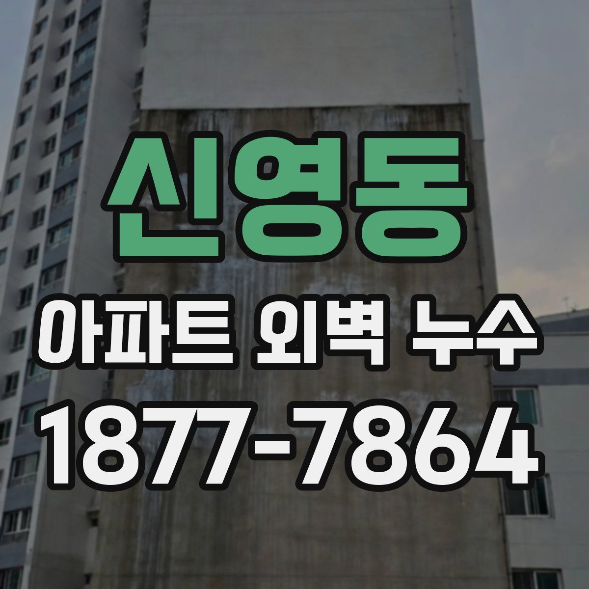 신영동 아파트 외벽 누수