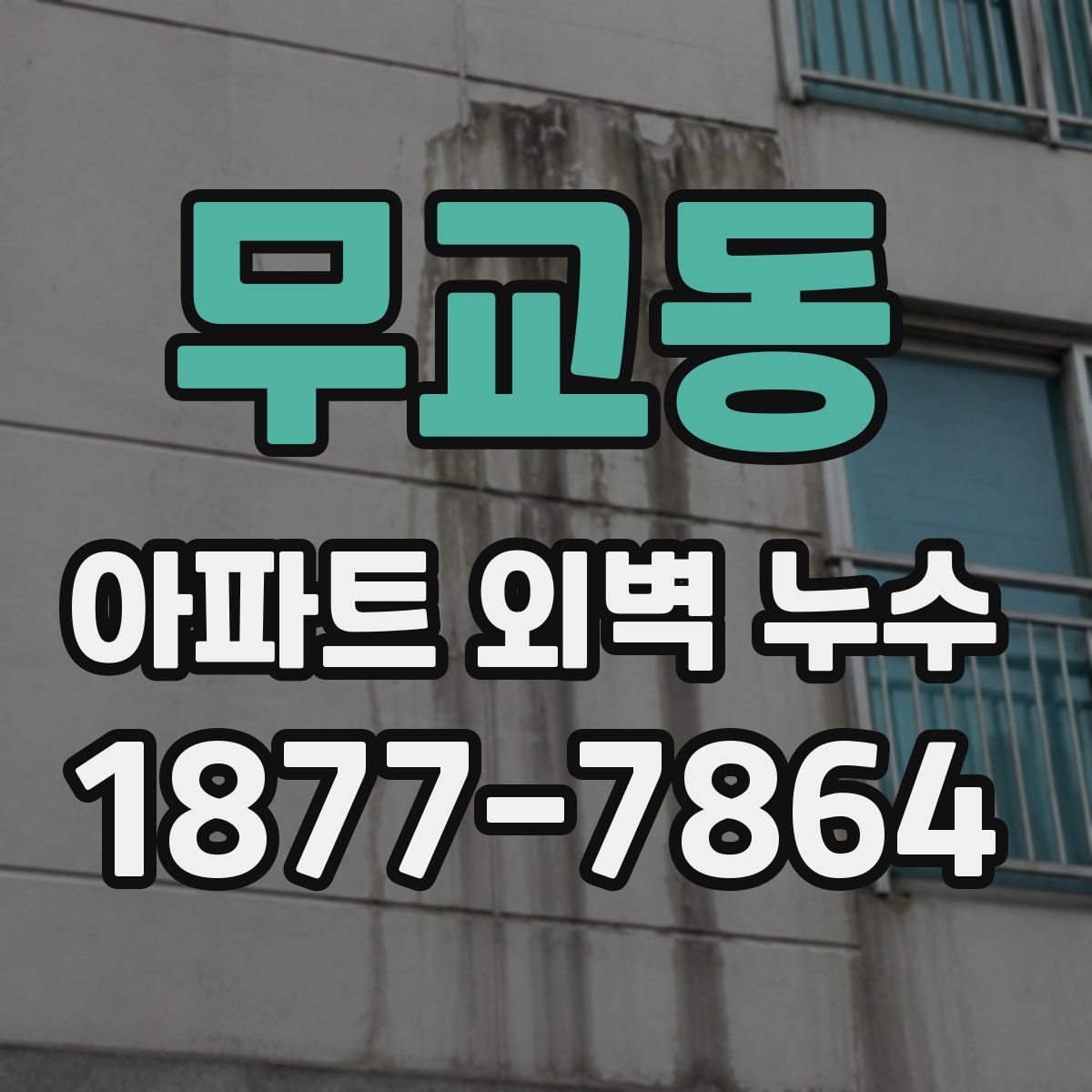 무교동 아파트 외벽 누수