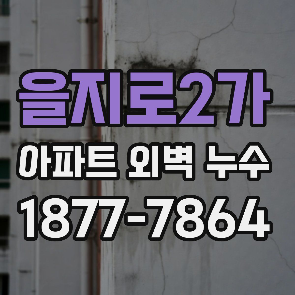 을지로2가 아파트 외벽 누수
