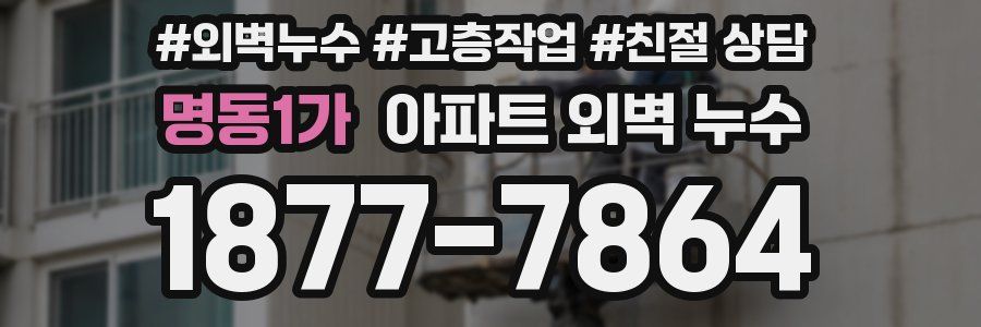 명동1가 아파트 외벽 누수