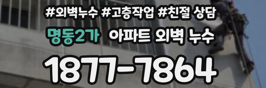 명동2가 아파트 외벽 누수