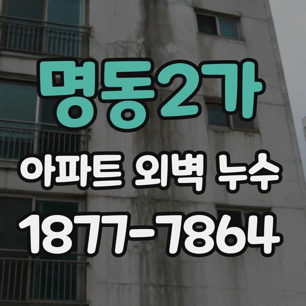 명동2가 아파트 외벽 누수