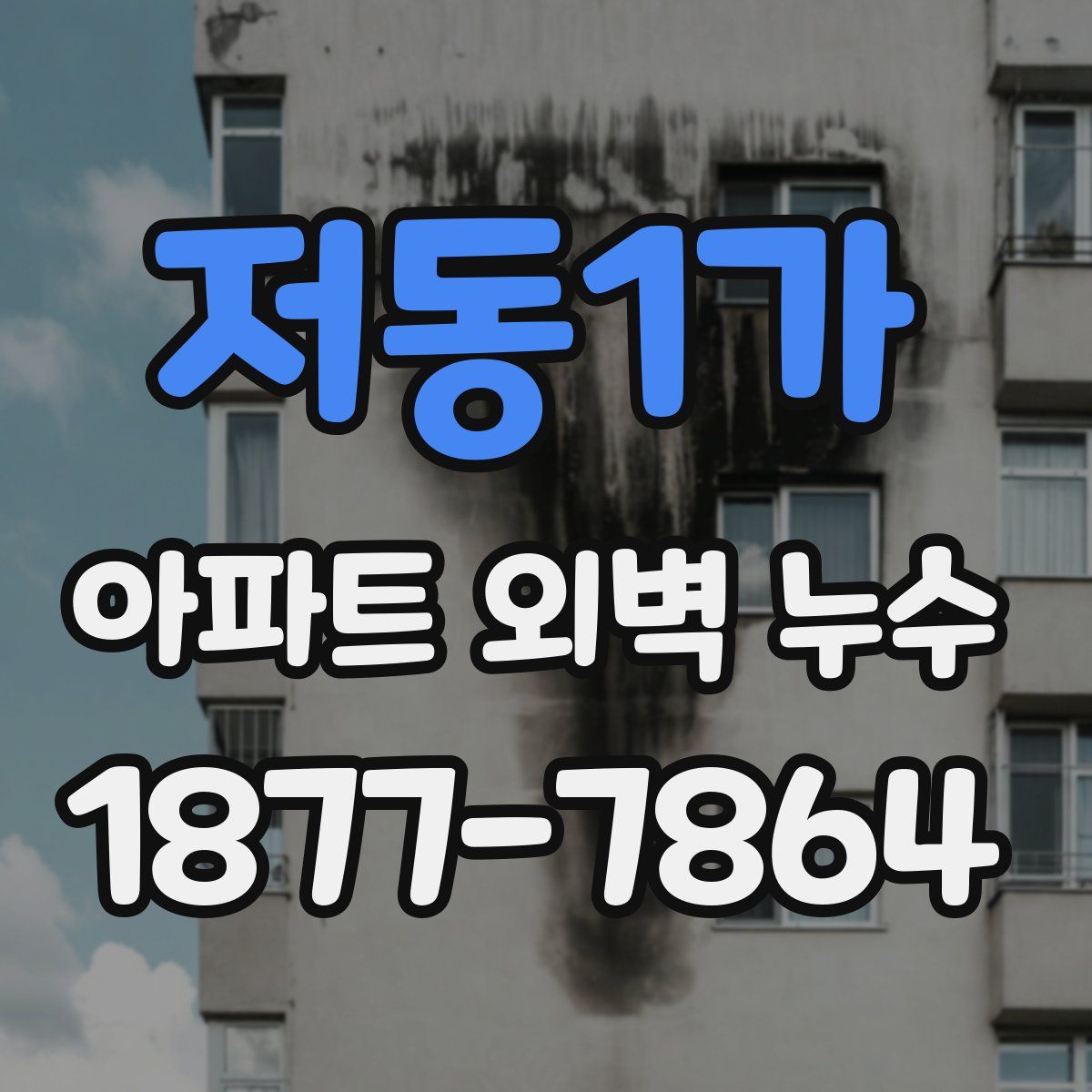 저동1가 아파트 외벽 누수