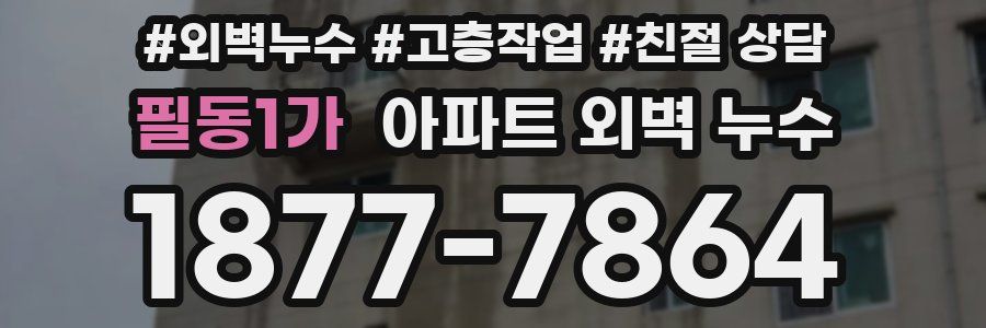 필동1가 아파트 외벽 누수